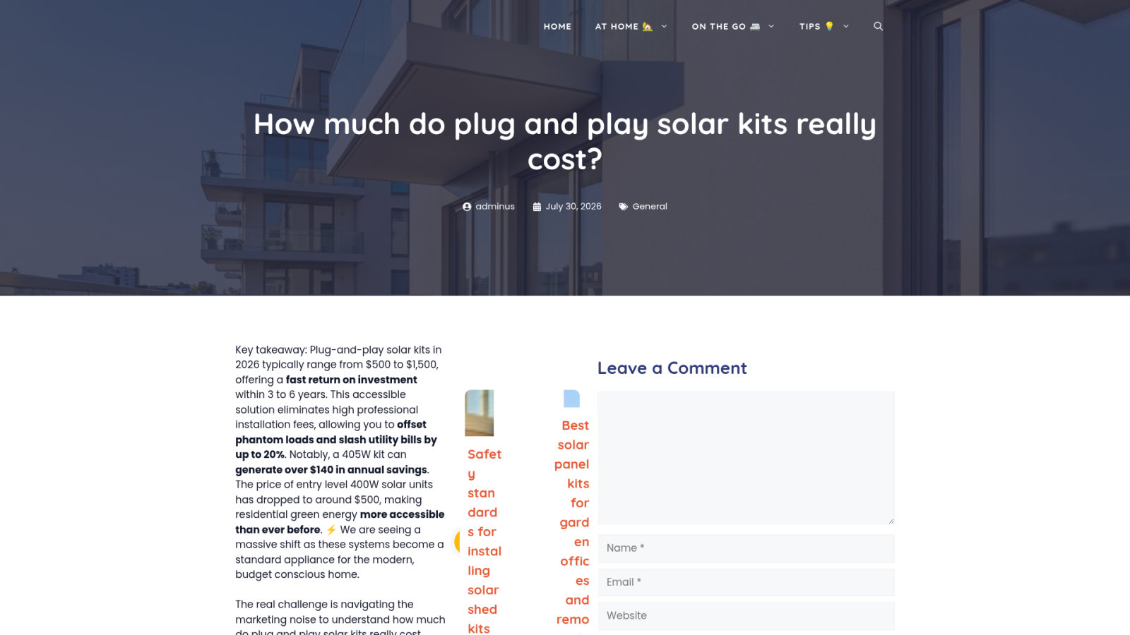 Comparing Installation Costs and Long-Term Financial Returns